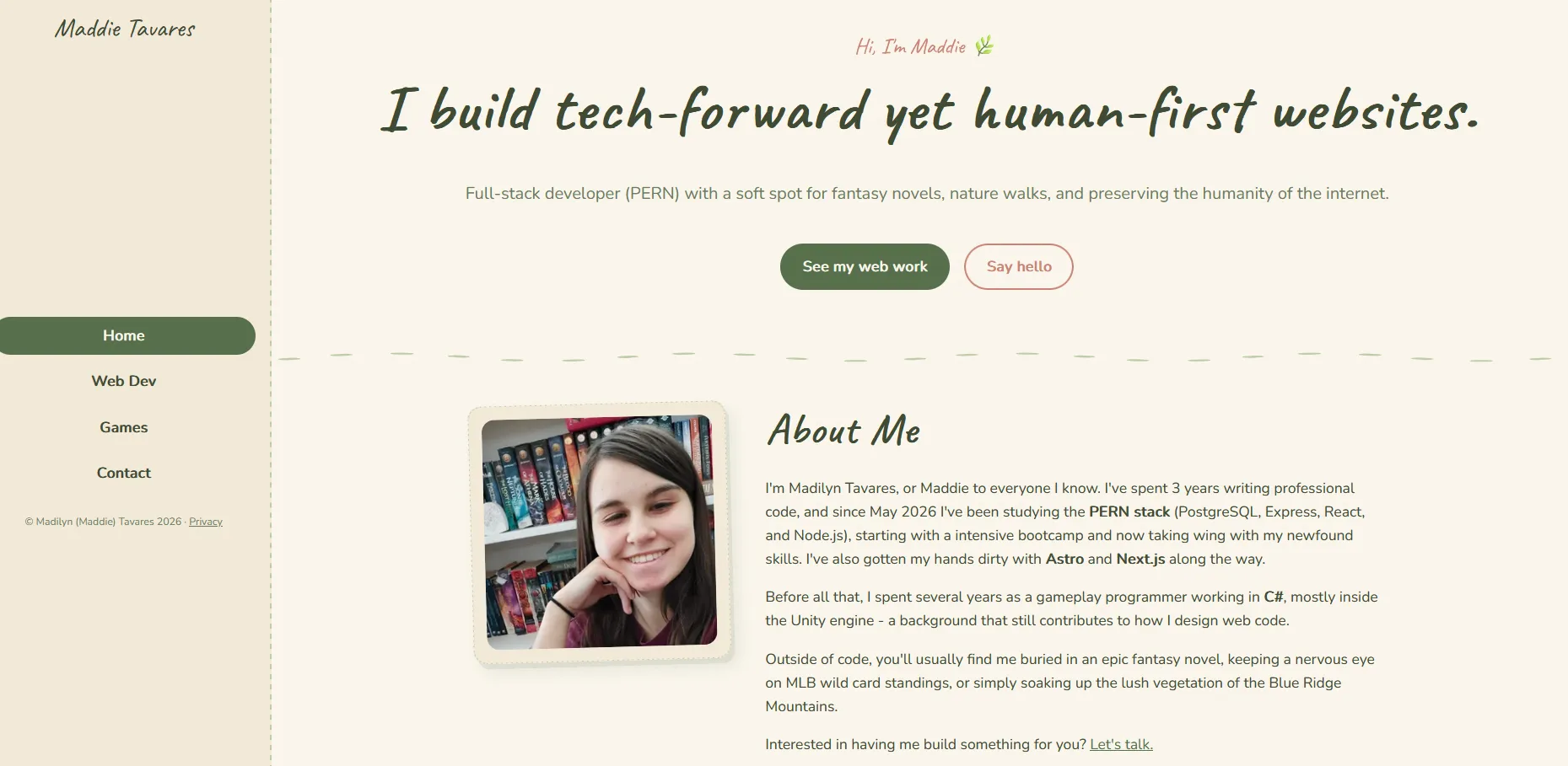 A thumbnail of the home page from this very site!